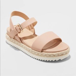 Blush Pink/Nude Espadrille Sandals